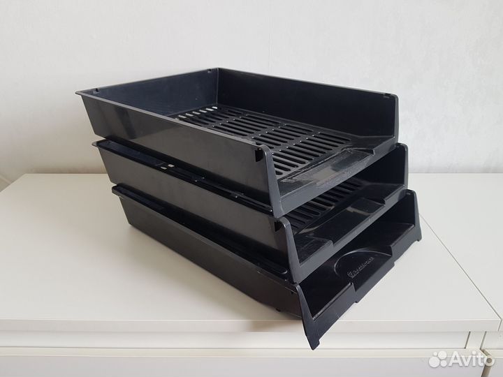 Лоток для бумаг горизонтальный Престиж, 3 шт