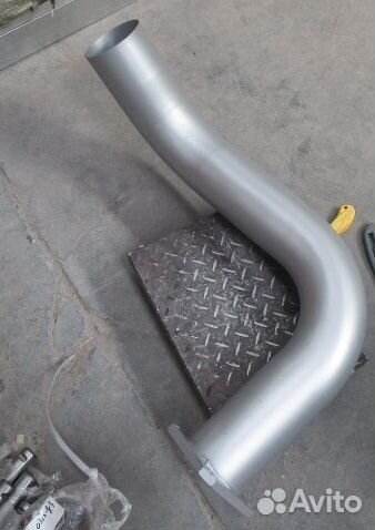 Труба выхлопная на глушитель shacman F2000 DZ91145