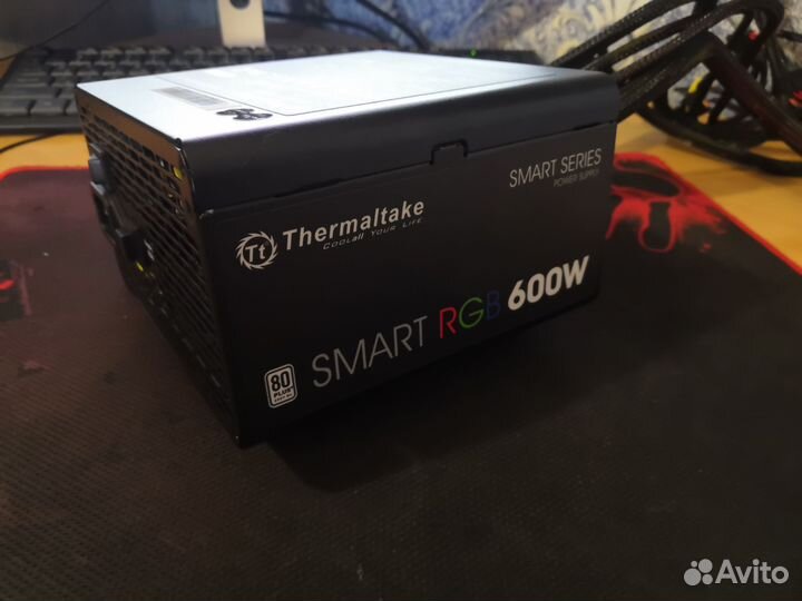 Блок питания Thermaltake SMART RGB 600w,80+,пломба