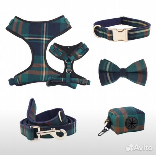 Амуниция для собак с вышивкой и гравировкой шлейка