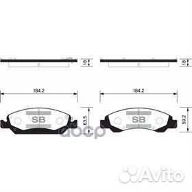 SP1561 колодки дисковые передние Chevrolet Tah