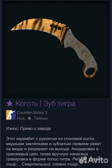 Коготь зуб тигра