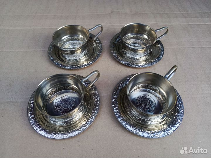 Подстаканники и чашки СССР клеймо мнц