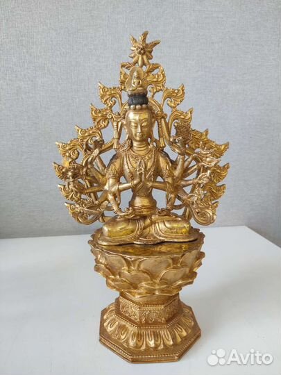 Бронзовая статуэтка Авалокитешвары