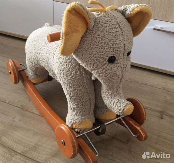 Слон детская каталка-качалка раритет