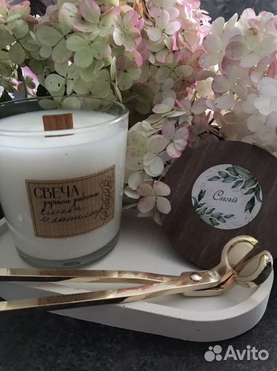 Ароматическая свеча ручной работы