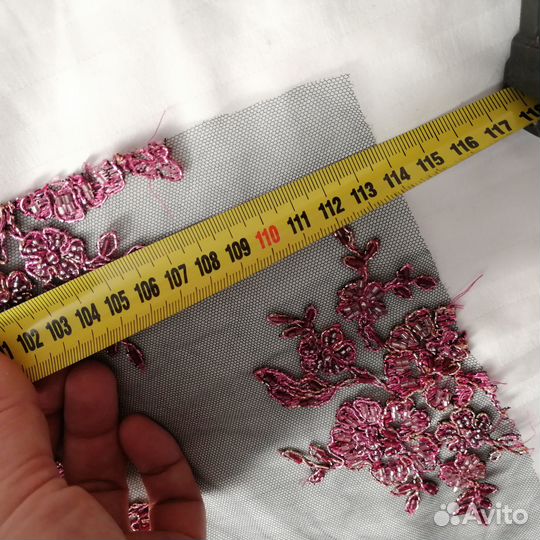 Ткань кружево купон