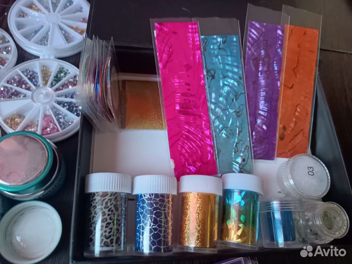 Гель лаки дизайн ногтей 178 штук за все + лампа