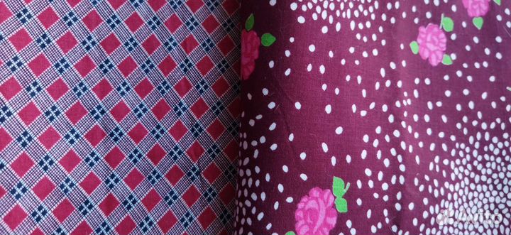 Ткань СССР хб, ситец, сатин, плательные