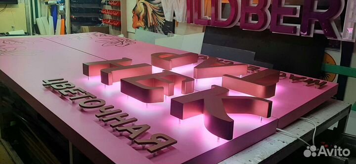 Объемные световые буквы