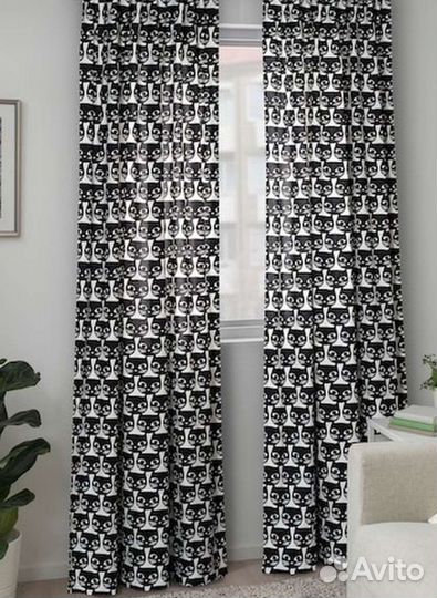 Шикарные шторы в детскую коты и совы