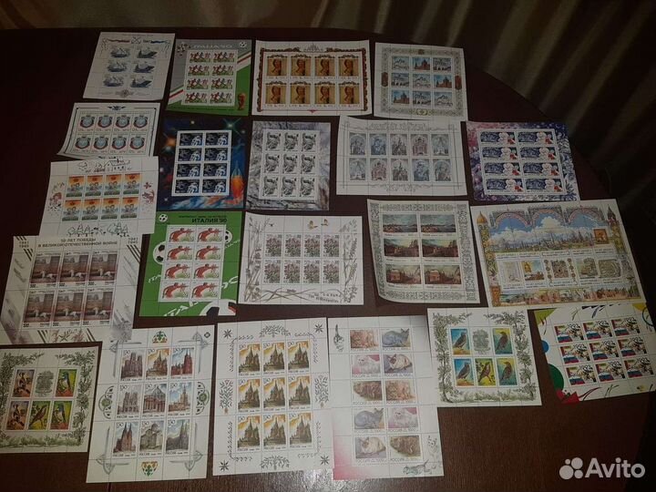 Марки блоками, открытки и старые фотки