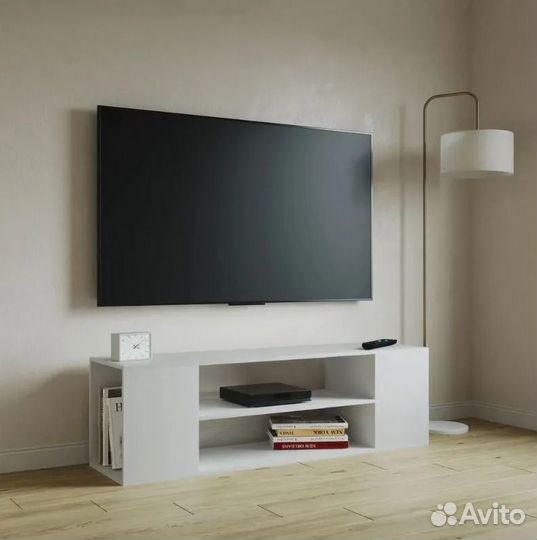 Тумба под тв белая. Стиль Икея. В наличии