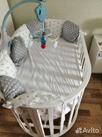 Детская кроватка круглая