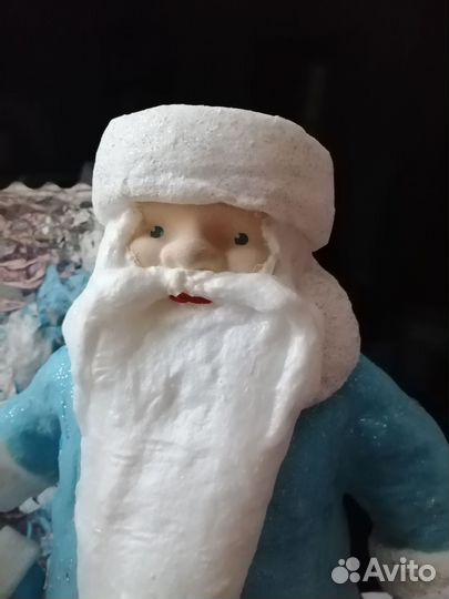 Снегурочка и дед мороз ватные, ручная работа