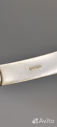 Нож для масла серебрение сер. XX в.Н1341 Размер и