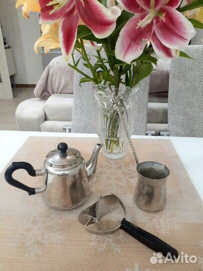 Чайничек, джезва, нож для теста времен СССР