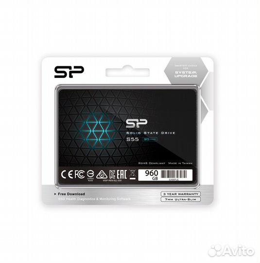 Ssd silicon power 960 гб Slim S55 2.5 SATA3