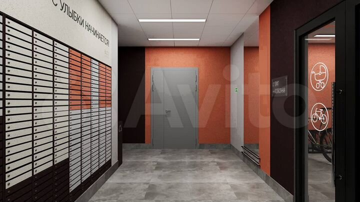 2-к. квартира, 42 м², 7/19 эт.