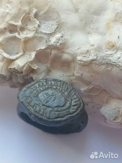 Старинное кольцо перстень печатка 14-15 век