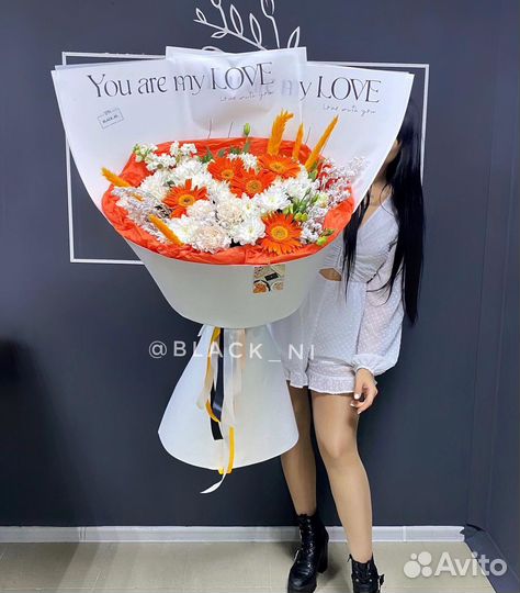 Букет микс цветов.Доставка беспл 24/7