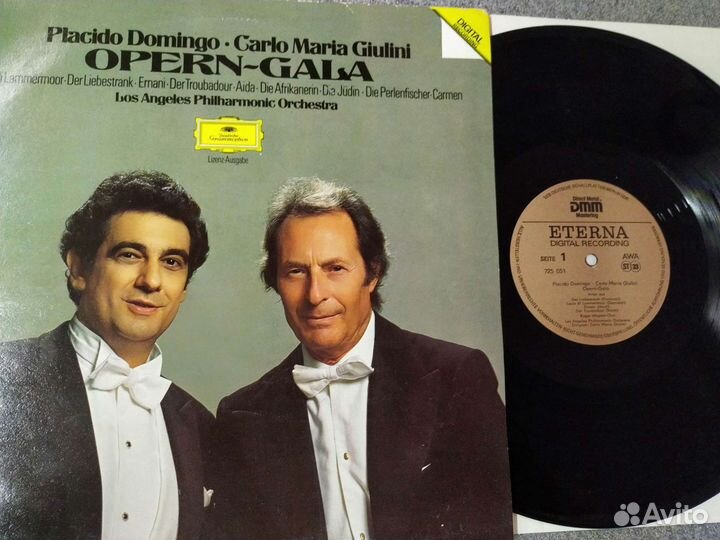 Доминго Maria Giulini Opern Gala опера винил арии