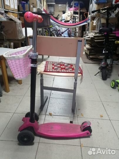 Самокат детский трехколесный бу