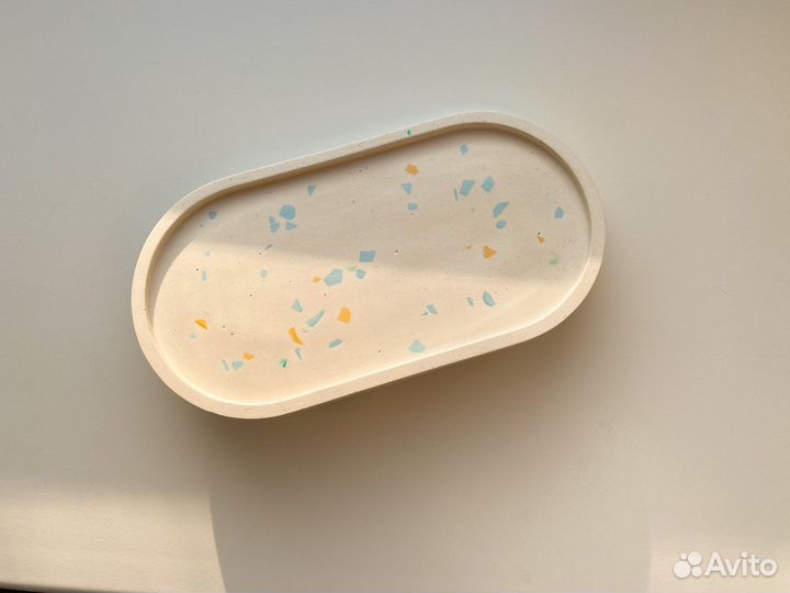 Поднос декоративный из гипса