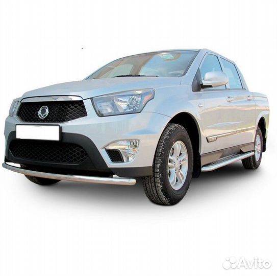 Защита переднего бампера SsangYong actyon sport 13