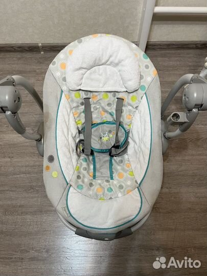 Качели шезлонг bright starts ingenuity