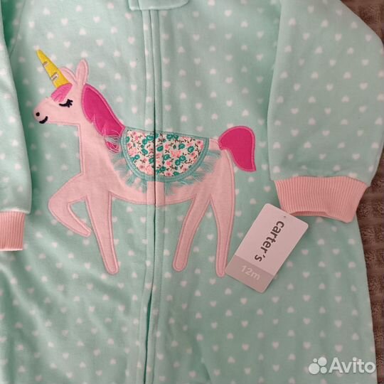 Флисовый слип carters