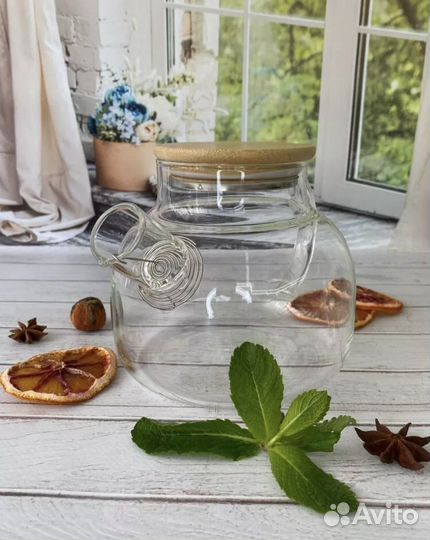 Чайник заварочный стеклянный
