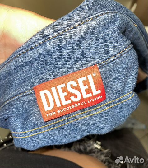 Джинсовая рубашка diesel женская, античная