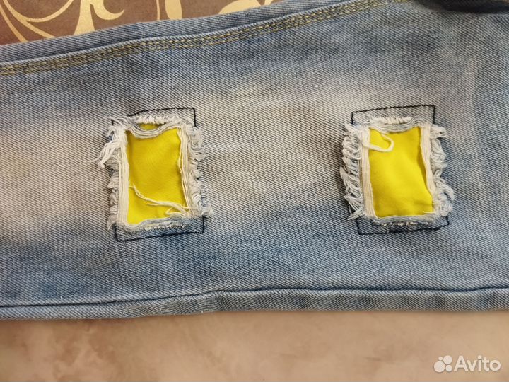 Джинсы для девочки 116 122 на резинке