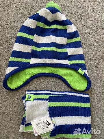 Шапка + шарф adidas (6-8 лет)