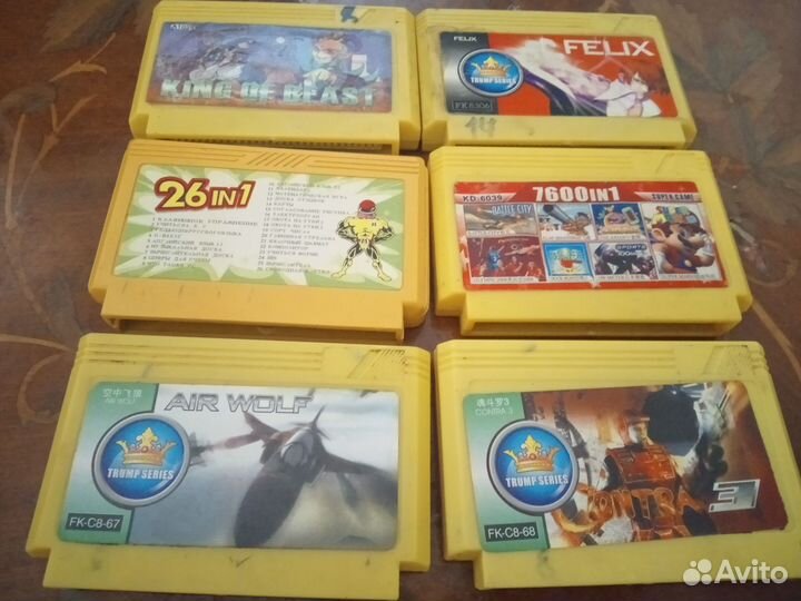 Катриджи для игровой приставки денди