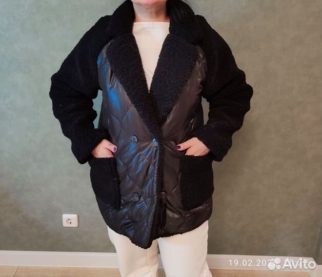 Дубленка искусственная женская 46 48