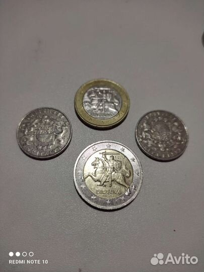 Монеты Литвы обмен