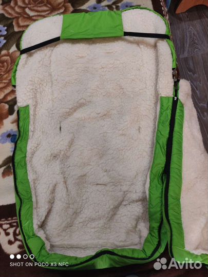 Конверт в коляску на овчине