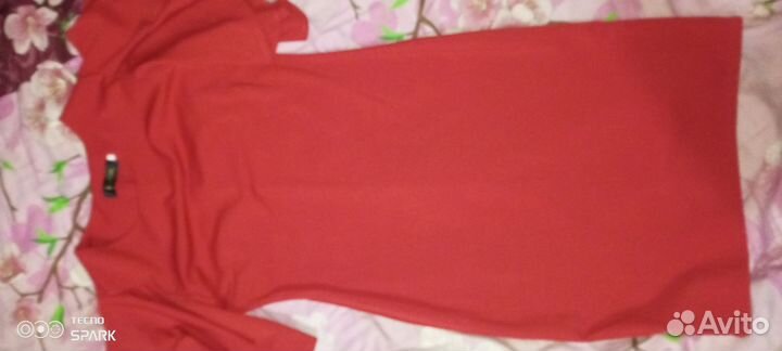 Вечернее платье 46 размера красное