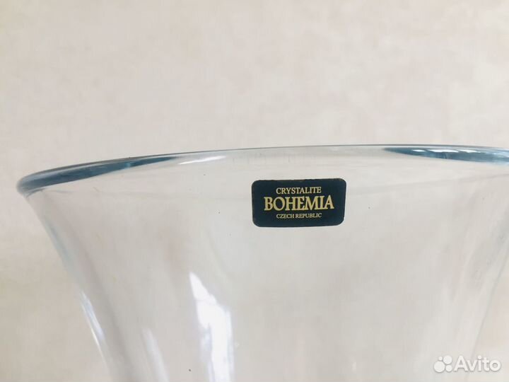 2 вазы в стиле Lalique, Чехия, хрусталь, 35 см