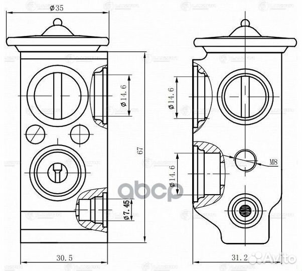 Клапан расширительный кондиционера (трв) для а/м