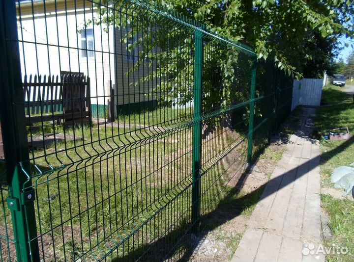 Забор из 3D сетки,калитки быстро