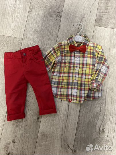 Рубашка и брюки на мальчика 80-86