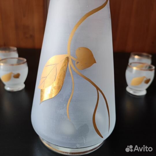 Графин с рюмками богемия