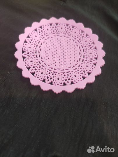 Подставки под горячее. Силикон4 шт. Дерево 6шт