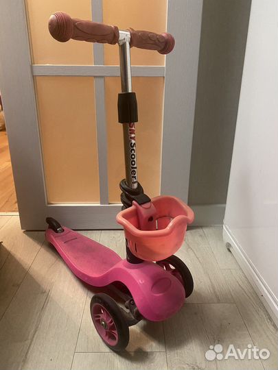 Самокат детский трехколесный бу