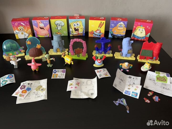 Коллекционные Хэппи Мил Спанч Боб из Макдональдс