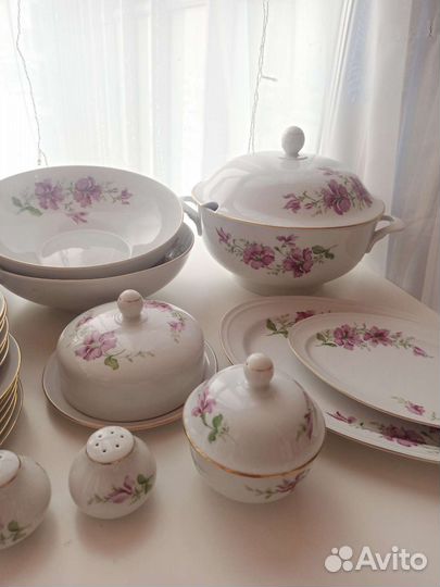 Сервиз столовый, чайный новый гдр