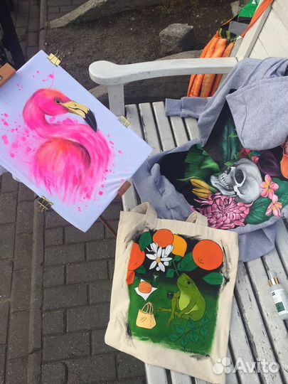 Роспись одежды, обуви и аксессуаров